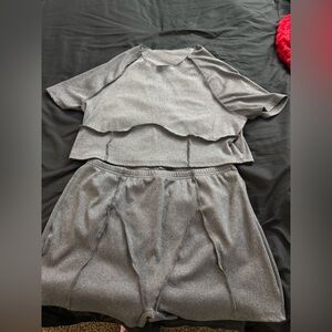 Elegant Gray Women's Sleepwear Set